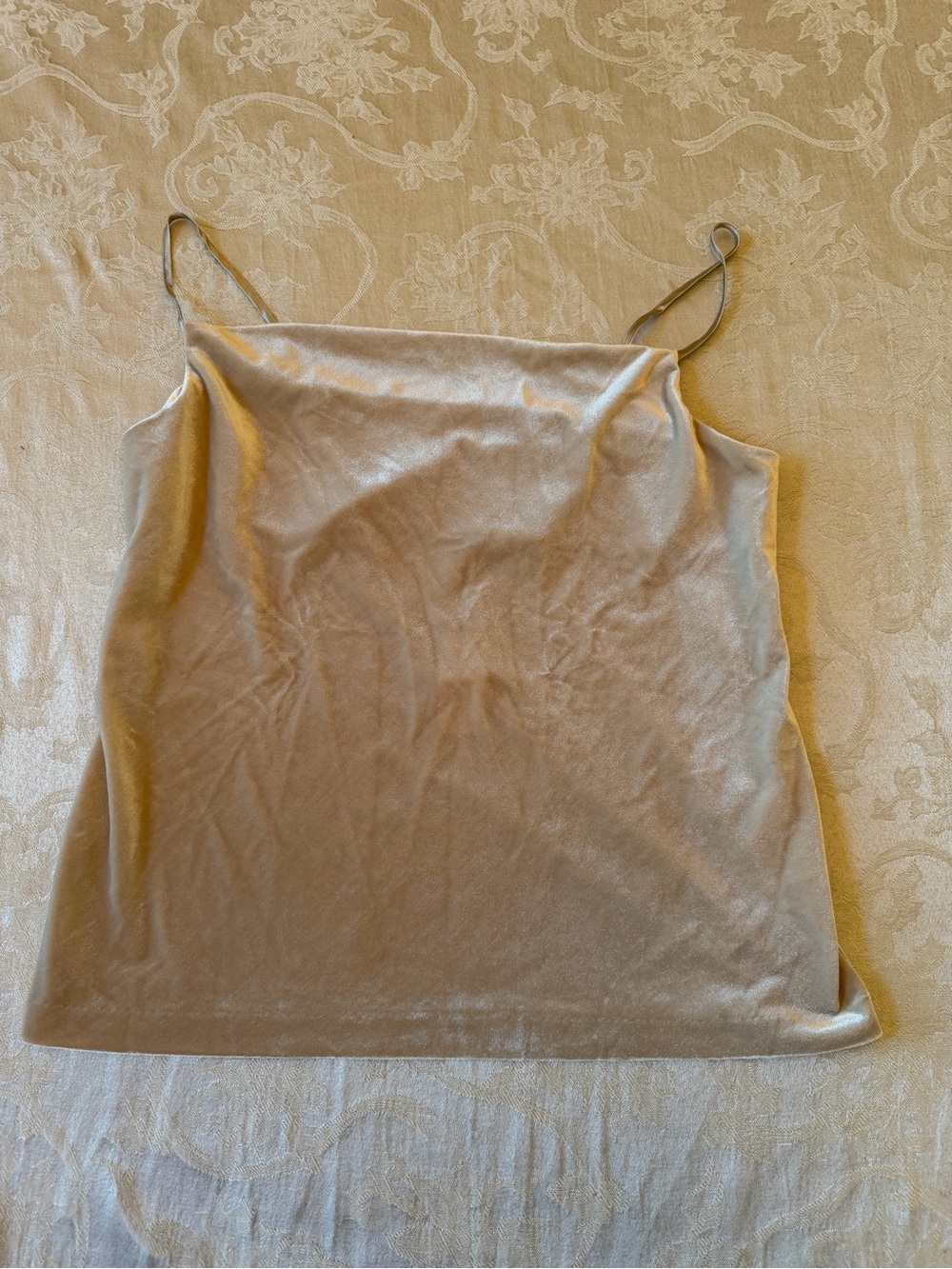 Banana Republic Women’s Velvet Cami Tank Top Champaign Beige Size XS NWT